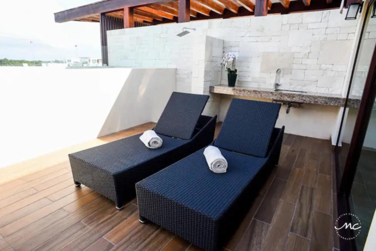 Apartamento Penthouse Blue Luxury La Veleta Tulum Exterior foto